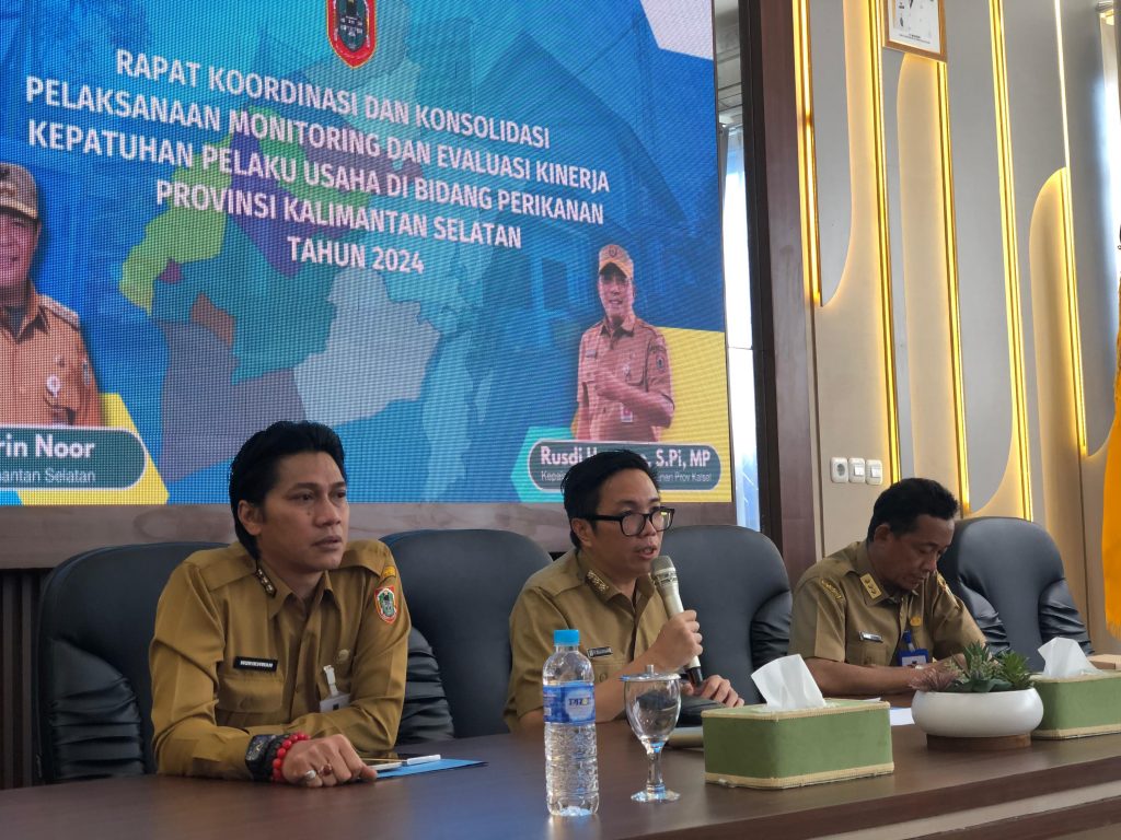 Dislutkan Tingkatkan Kinerja Kepatuhan Pelaku Usaha Perikanan di Provinsi Kalsel dengan Rakor dan Monev - Pemerintah Provinsi Kalimantan Selatan