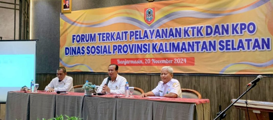 Dinas Sosial Kalsel Gelar Forum Pelayanan untuk Korban Tindak Kekerasan dan Perdagangan Orang