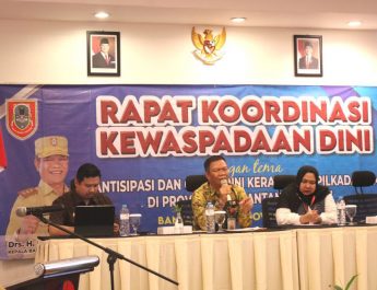 Cegah Dini Kerawanan Pilkada Serentak, Bakesbangpol Se-Kalsel Koordinasikan Kewaspadaan